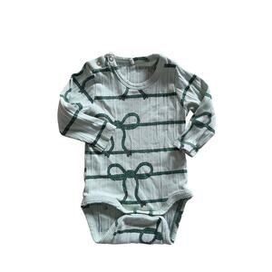 Mini Rodini Green Rope Bodysuit